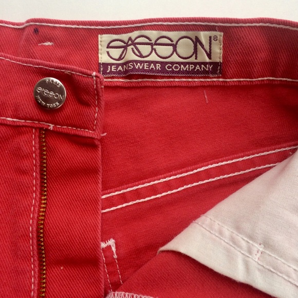 Vintage 80’s Red Sasson Jeanswear Shorts - Picture 3 of 6
